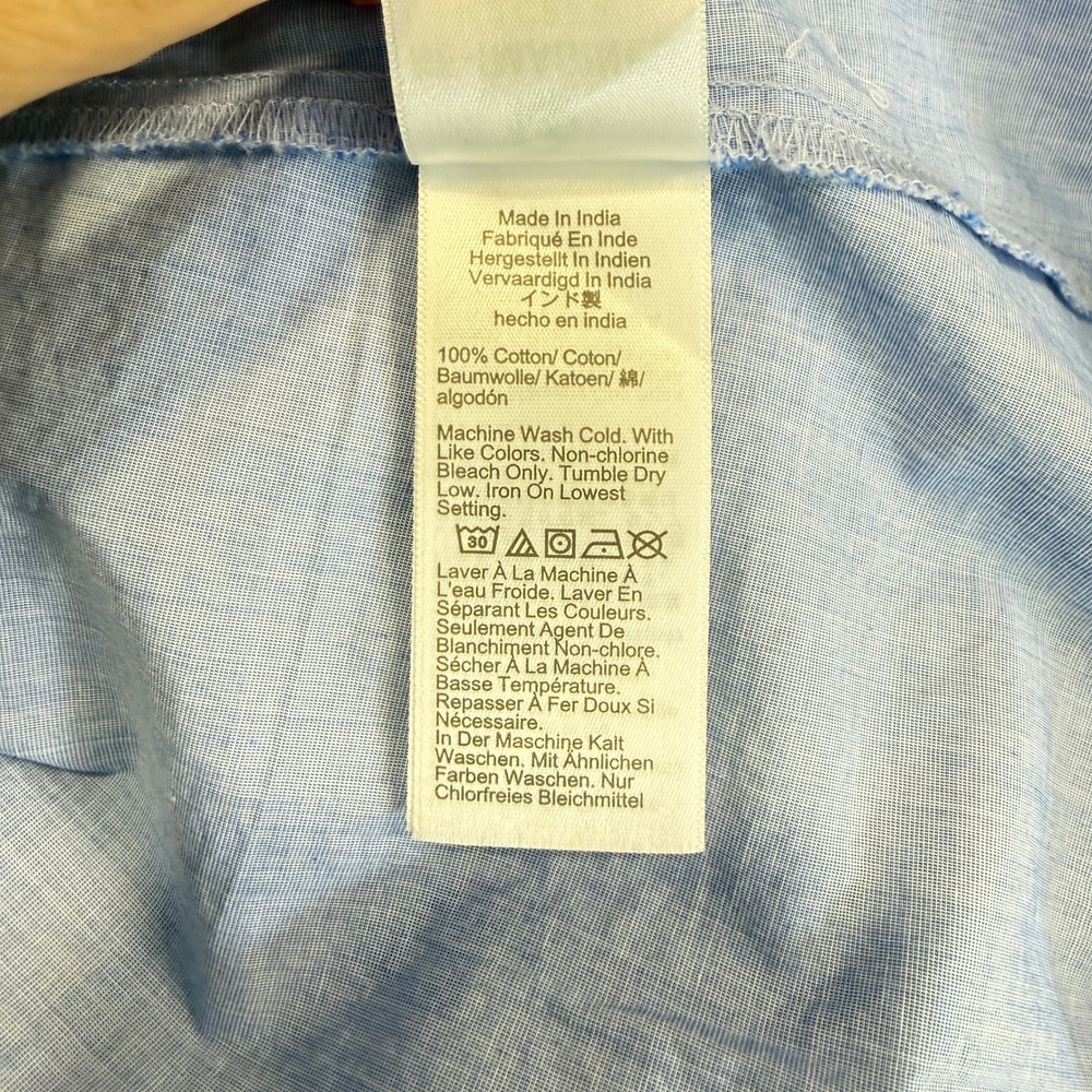 J.CREW Blue Re-Imagined Cotton Long Sleeve Button‎ Down Shirt Size S - Picture 5 of 7
